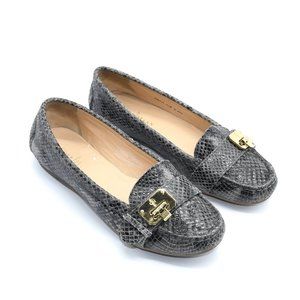 Cole Haan Grey Snake Skin Loafer 5.5